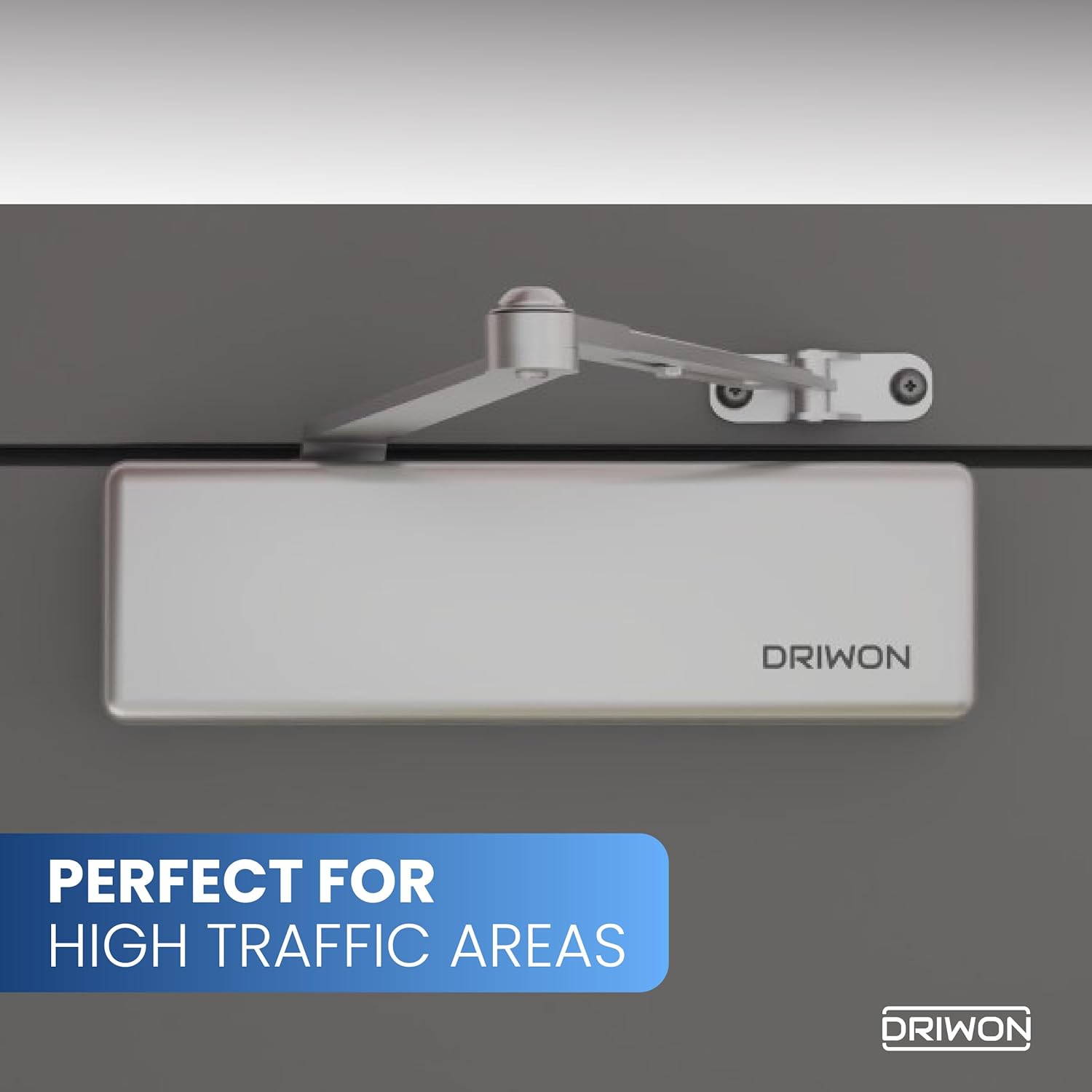 DRIWON DN-9500 Extra Heavy Duty Commercial Door Closer – Silver High Traffic