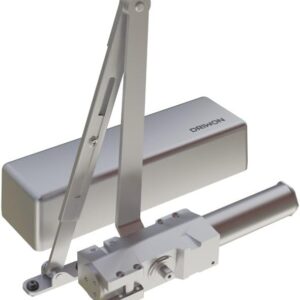 Commercial Extra Heavy Duty Hydraulic Door Closer – Silver – Cast Iron Body, Steel Arm, Powder-Coated Finish